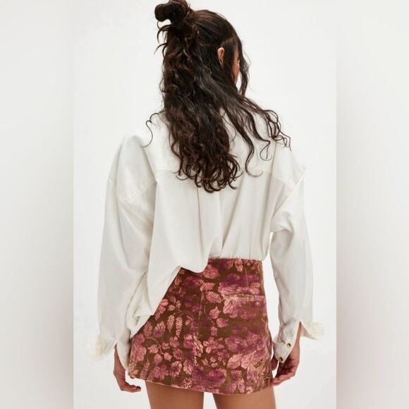 NWOT Free People After Party Printed Mini Skirt | Size 8 - Picture 2 of 8
